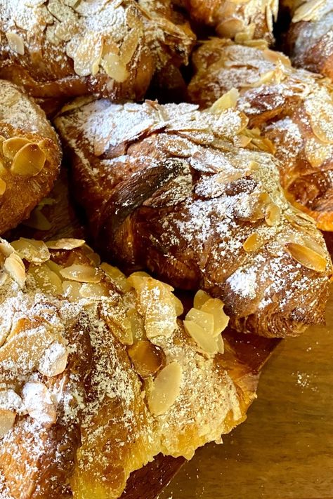 Almond Croissant Recipe From Scratch, Costco Croissant Hack, Dessert Croissant Recipe, Easy Almond Croissant, Almond Croissant Recipe, Crossiant Recipes, Almond Croissants, Vegetarian Chicken, Croissant Recipe