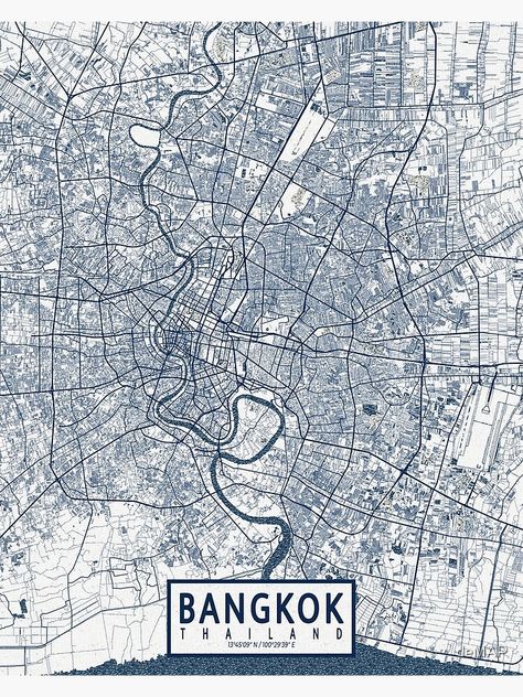 Map Of Thailand, Bangkok Map, Book 2023, Maps Aesthetic, Thailand Map, Memories Book, Bangkok City, Urban Street Art, Map Globe