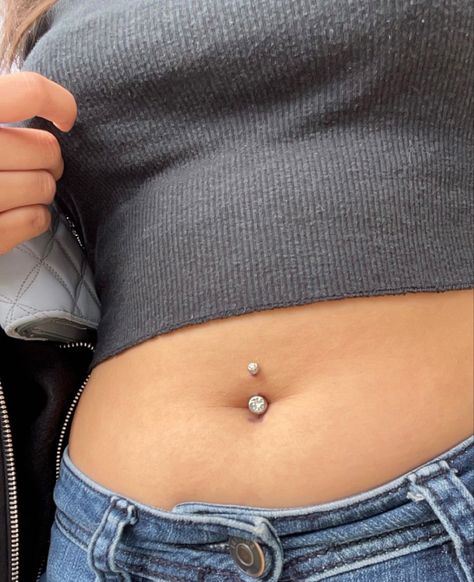 Belly Piercing Big Tummy, Big Belly Button Piercing, Surface Belly Piercing, Back Demermals Piercing, Plus Size Belly Piercing, Belly Piercing Plus Size, Chubby Belly Button Piercing, Belly Button Piercing Chubby Stomach, Belly Peicerings