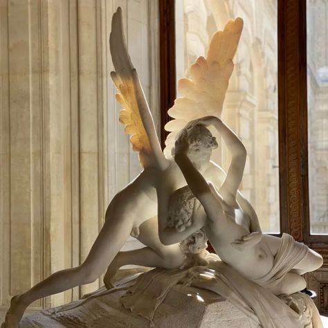 Psyche Greek Goddess, Psyche Goddess, Psyche Revived By Cupid's Kiss, Artists Way, Cupid's Kiss, Antonio Canova, Cupid And Psyche, Greek Myth, Kiss Art