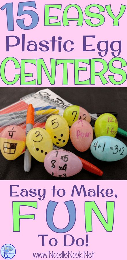 Easy Easter Egg Centers for ELA & Math | NoodleNook.Net Spring Classroom Activities, 1st Grade Centers, Easter Egg Activities, Easter Classroom, Easter Lessons, Easter Math, Literacy Centers Kindergarten, Spring Classroom, Math Centers Kindergarten