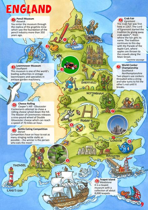 Garden Unit Study, Facts About England, Uk Facts, English Culture, Map Of England, England Poster, Geography Project, Country Information, Map Of Britain