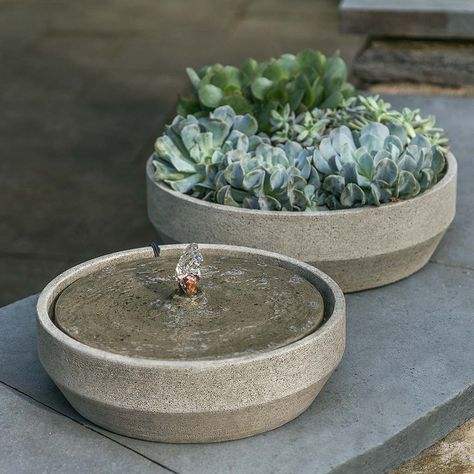 Shop unique Modern Tabletop Fountains by Campania International. The Garden Gates offers luxury outdoor decor with free shipping and free consultation services. Concrete Fountains, Campania International, Garden Water Feature, French Limestone, Bird Bath Fountain, Pond Fountains, Tabletop Fountain, Garden Fountain, Garden Accents