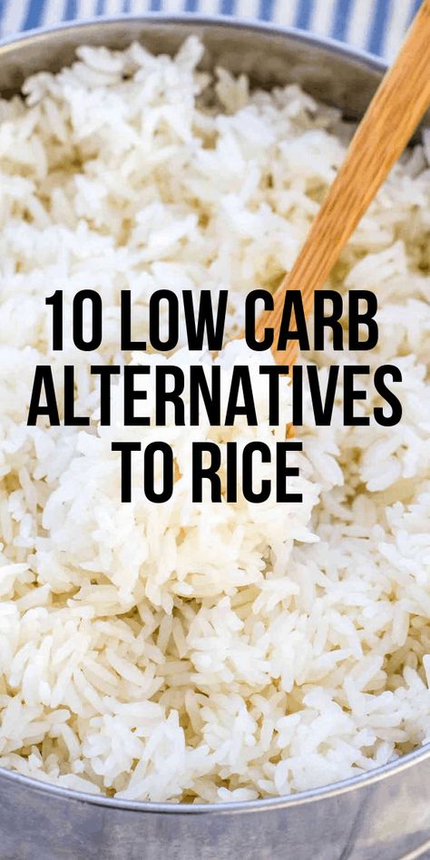 Alternatives To Rice, Rice Alternatives, Low Carb Rice, Carb Alternatives, Healthy Eating Diets, Ketogenic Diet Meal Plan, Low Fat Diets, Good Foods To Eat, Diet Food List