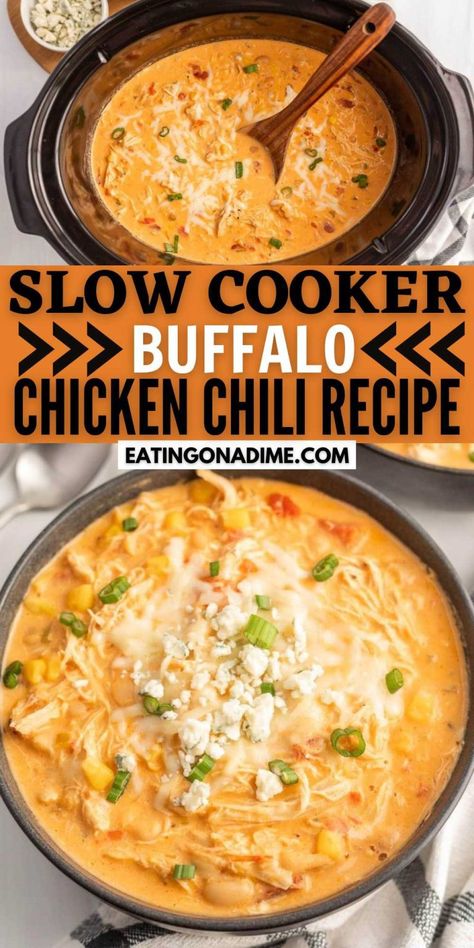 Buffalo Chicken Chilli, Crockpot Buffalo Chicken Chili, Buffalo Chicken Chili Recipe, Fall Chicken Recipes, Crock Pot Buffalo Chicken, Slow Cooker Buffalo Chicken, Buffalo Chicken Chili, Crockpot Buffalo Chicken, Buffalo Chicken Soup