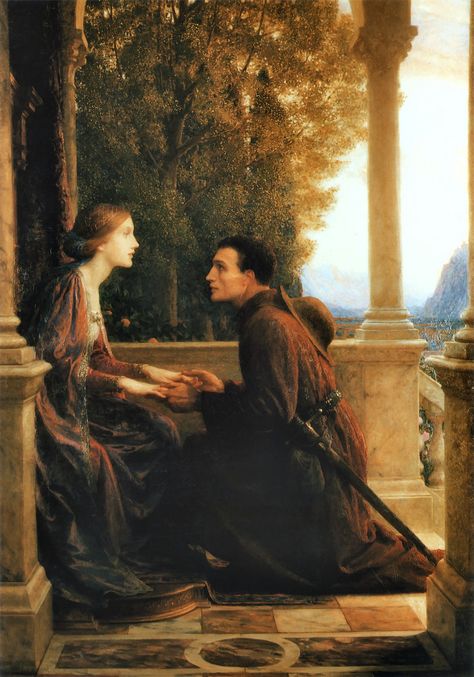 https://flic.kr/p/rBZfNu | dicksee, frank - The End of the Quest | Sir Frank Dicksee  1853-1928  Engeland Leighton House Museum, Kyrie Eleison, Frank Dicksee, Pre Raphaelite Art, Romantic Paintings, Creation Art, Pre Raphaelite, Oil Painting Reproductions, Romantic Art