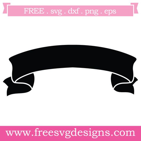 Banner Silhouette, Ribbon Silhouette, Banner Svg, Banner Ribbon, Football Logo Design, Banner Png, Ribbon Vector, Free Svg Files For Cricut, Ribbon Svg