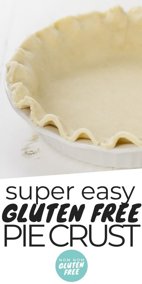 Easy Gluten Free Pie, Crust Recipe Easy, Gluten Free Pie Crust Recipe, Glutenfri Baking, Pie Crust Recipe Easy, Gluten Free Pie Crust, Gluten Free Pastry, Gluten Free Thanksgiving, Pie Crust Recipe