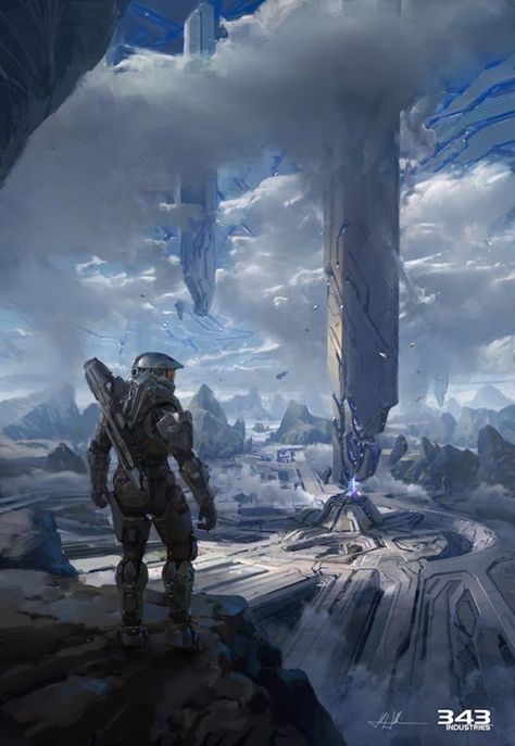 26 Terrific Pieces of Halo 4 Concept & Promotional Art Halo Game Aesthetic, Halo Aesthetic, Video Game Artist, Halo Series, Halo Master Chief, Halo Game, Halo Collection, Halo Reach, Halo 2