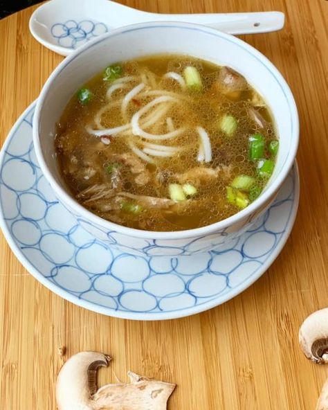 Mushrooms Recipes, Soup With Rice, Vermicelli Recipes, Duck Soup, Plating Ideas, Rice Vermicelli, Asian Soup, Duck Recipes, Allergy Free Recipes