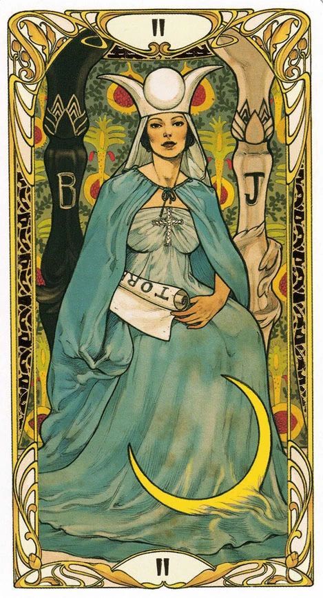 - Card from Golden Art Nouveau Tarot Art Nouveau Tarot, Linestrider Tarot, Tarot Decks Art, All Tarot Cards, Tarot Tattoo, Golden Art, Tarot Major Arcana, Daily Tarot, Tarot Cards Art