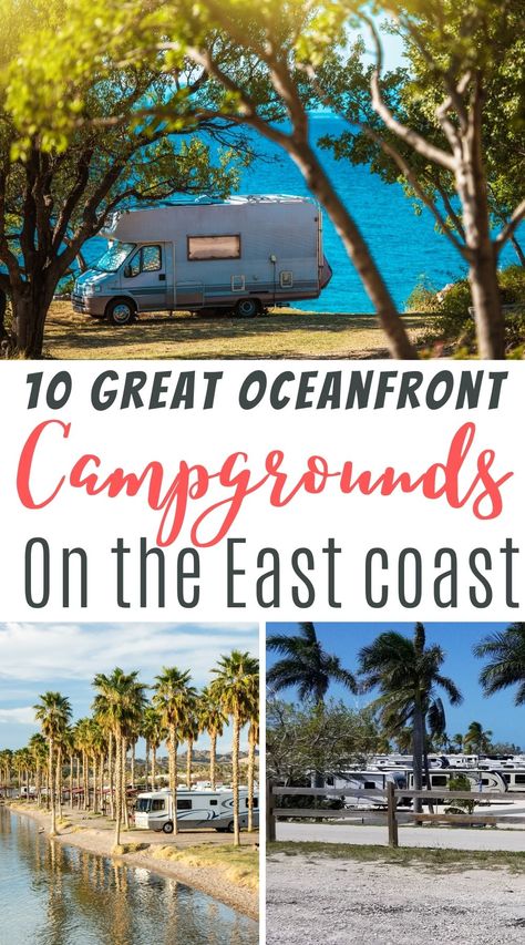 Camping Road Trip, Best Rv Parks, Rv Destination, Road Trip Camping, Travel Trailer Camping, Rv Parks And Campgrounds, East Coast Travel, Rv Road Trip, East Coast Road Trip