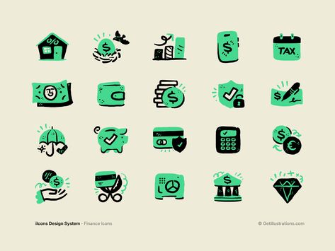 Banks Ads, Web Design Typography, Wireframe Design, Finance Icons, Marketing Icon, Money Icons, Graphic Design Assets, Ui Design Website, Brand Refresh