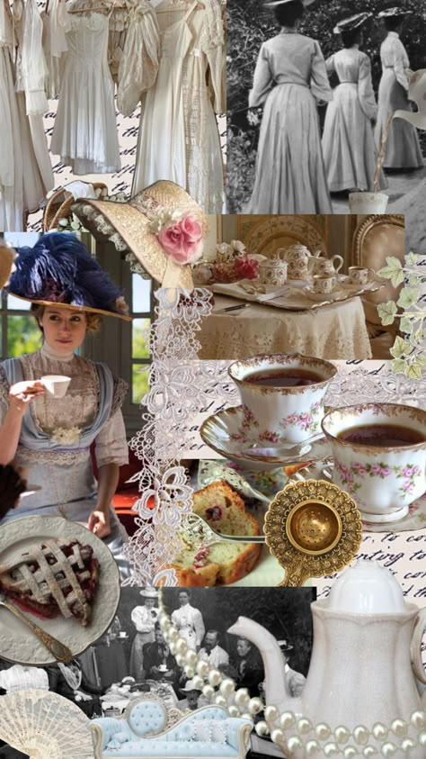 Victorian- Tea Time Victorian Party Games, Victorian Tea Party Ideas, Victorian Tea Party Outfit, 1800s Tea Party, Victorian Era Party, Vintage Birthday Party Aesthetic, Victorian Birthday Party Ideas, Victorian Tea Party Aesthetic, Victorian Birthday Party