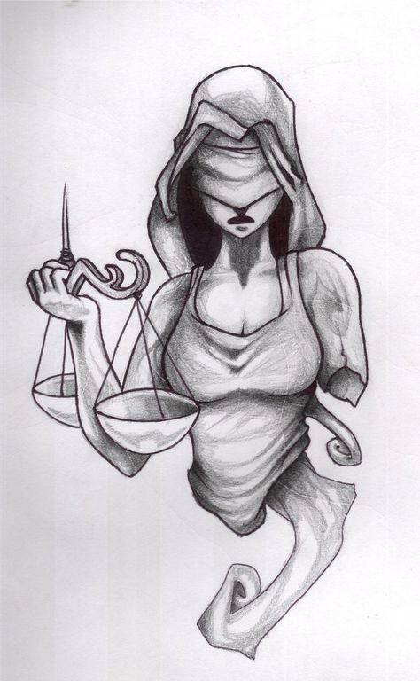 And justice for all... by kryss Lady Justice Tattoo Stencil, Lady Justice Tattoo Design, Lady Justice Tattoo, Porta Cabin, Metallica Tattoo, Justice Tattoo, Mujeres Tattoo, Tattoo Painting, Libra Tattoo