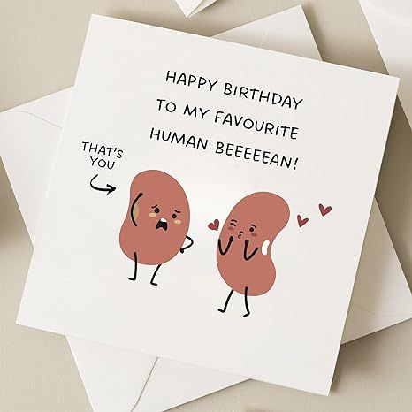 Amazon.com : TEEMI-Happy Birthday To My Favourite Human Beeeeean - Funny Birthday Card For Her Boyfriend Girlfriend Husband Wife Birthday : Office Products Happy Birthday My One And Only, Cards To Give To Your Boyfriend, Cute Birthday For Boyfriend, Cards For Birthday Boyfriend, Easy Birthday Card For Boyfriend, Simple Birthday Quotes For Husband, Card Opening Ideas, Birthday Card For Best Friend Aesthetic, Diy Birthday For Boyfriend