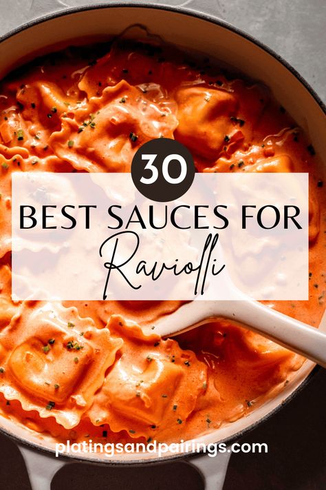 Ravioli Recipe Red Sauce, Sausage Ravioli Sauce Recipe, Ravioli Sauce Tomato, Red Sauce Ravioli, Sauces For Ravioli, Ravioli Tomato Sauce, Ravioli Sauces, Easy Ravioli Sauce, Sauce For Ravioli