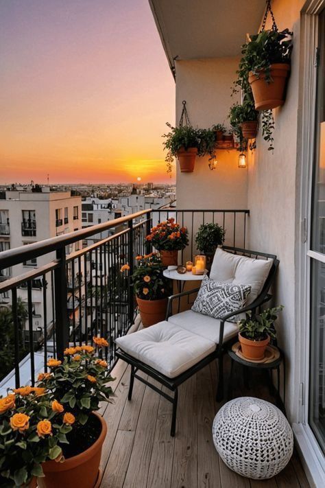 Small Narrow Balcony Ideas, Balcony Redesign, Condo Balcony Ideas, Bedroom Apartment Decor Ideas, Balcony Decor Ideas Small, Room Apartment Ideas, Living Room Apartment Ideas, Balcony Design Small, Small Balcony Decorating Ideas