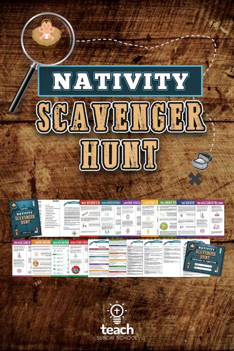 Nativity Scavenger Hunt Nativity Scavenger Hunt, Childrens Ministry Christmas, Printable Nativity, Nativity Activity, Biblical Christmas, School Scavenger Hunt, Christmas Sunday School, Escape Room For Kids, Kids Sunday School Lessons