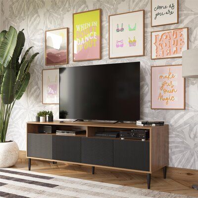 Decor Behind Tv, Wall Decor Behind Tv, Decor Above Tv, Behind Tv Wall Decor, Art Above Tv, Wall Behind Tv, Modern Media Console, Mr Kate, Audio Components