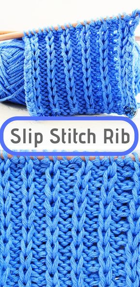 Slip Stitch Knitting, Knitting Stitches Tutorial, Rib Stitch, Knitting Instructions, How To Purl Knit, Scarf Knitting Patterns, How To Knit, Knit Stitch Patterns, Cool Ideas