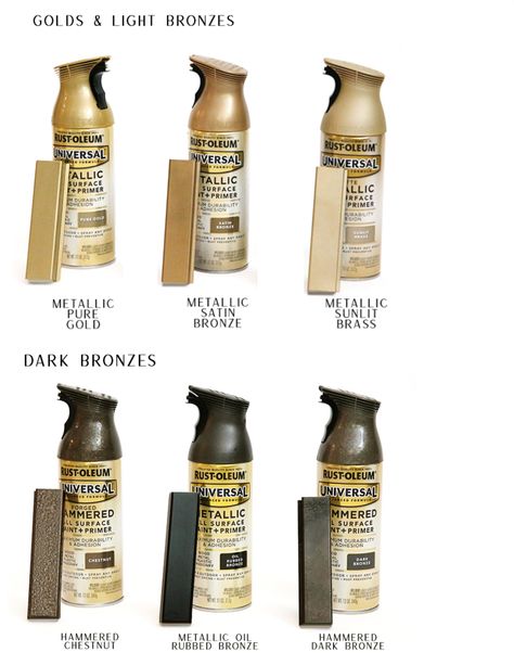 Rustoleum Oil Rubbed Bronze Spray Paint, Rustoleum Gold Metallic Spray Paint, Best Bronze Spray Paint, Antique Gold Spray Paint, Rust Oleum Spray Paint Colors, Rustoleum Spray Paint Colors, Bronze Paint Color, Best Gold Spray Paint, Oil Rubbed Bronze Spray Paint