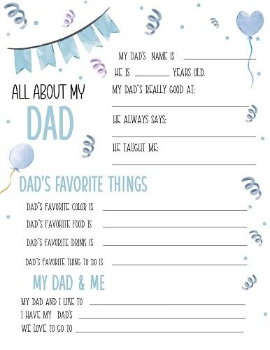 Looking for some fun Father's Day activities for kids? Grab this memorable All About Dad printable FREE! This fun All about My Dad questionnaire is the perfect keepsake gift. Father's Day crafts. DIY Father's Day.  Father's Day questionnaire.  Father's Day Games. Kids Father's Day gifts.  dad printable. best dad ever. letter to dad. all about my dad template. all about my dad sheet Fathers Day Sheets From Kids, Printable Father’s Day Questionnaire, Father’s Day All About My Dad, Father’s Day Questions Preschool, Father's Day All About Dad Printable, Dad Questionnaire For Kids Free Printable, Fathers Day About Dad Printable, Fathers Day Kids Questionaire, Father's Day Questionnaire For Kids