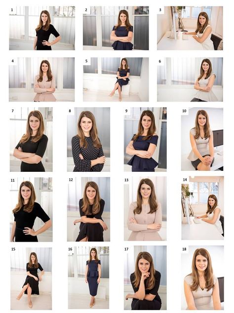 Professional Poses Business, Business Card Picture Poses, Business Professional Poses, Business Casual Poses For Women, Pose Business Woman, Headshots In Office, Posing Cards For Photographers, Professional Portraits Women, Poses For Work Photos