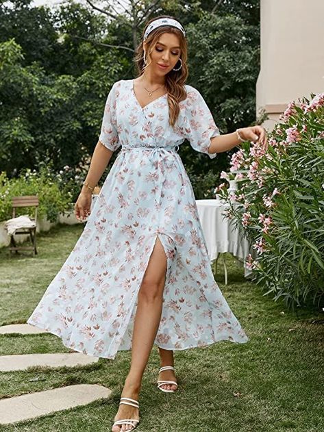 #partydress #summerdress #datingdress #partydress #clubdress #vacationdress #weddingdress #eveningdress #banquetdress #promdress #cocktaildress Wedding Semi Formal, Red Lace Midi Dress, Sequin Party Dress, Maxi Dress Wedding, Split Dress, Pleated Maxi Dress, Spring Summer Dress, Evening Gowns Formal, Summer Fashion Outfits