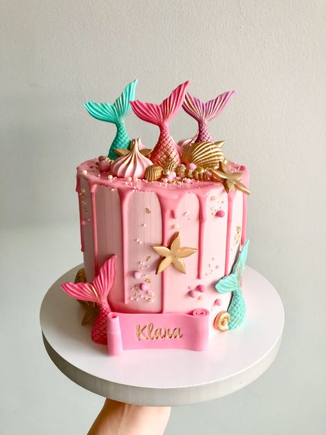 Mermaid Drip Cake, 4th Birthday Cake Girl, Pink Mermaid Cake, Soulmate Stories, Birthday Toddler Girl, Birthday Cake Inspiration, Mermaid Birthday Cake, Paw Patrol Birthday Cake, 6th Birthday Cakes