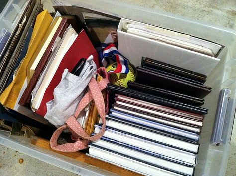 Organize Keepsakes, Letters Newspaper, Plastic Drawer Makeover, Memorabilia Storage, Sentimental Clutter, Sports Letters, Photo Organization Storage, Organizing Photos, Ocd Organization