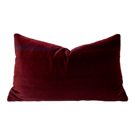 Stunning Ombre Velvet Pillow Cover in Burgundy . Luxuriously soft, its front has been adorned with beautiful ombre design in a range of sweeping deep purple colors. Very Vibrant, eye catching pillow. Limited release.  Pillow Cover is 100% handmade, designed and created with attention to details.   - Designer, High End Velvet Fabric. Fiber Content: 75% cotton, 25% Polyester. - Navy Velvet is Used on the back of the pillow. - Zipper installed on the bottom of the back side. - All edges are serged Maroon Pillows, Ombre Velvet, Burgundy Pillows, Ombre Design, Deep Purple Color, Velvet Bed, Red Cushions, Grey Pillows, Navy Velvet