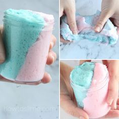 Pudding Slime, Candy Slime, Cotton Candy Slime, Clear Glue Slime, Slime Ideas, Pretty Slime, Slimy Slime, Cloud Slime, Slime Recipes