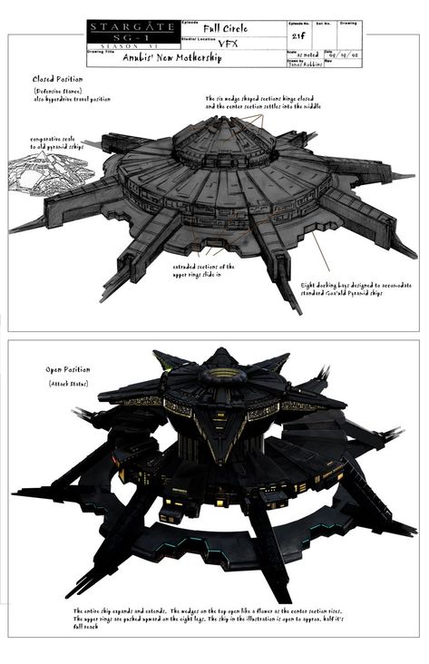 Stargate Ships, Stargate Franchise, Star Gate, Space Ships Concept, Space Ship Concept Art, Starship Concept, Alien Spaceship, Starship Design, Stargate Sg1