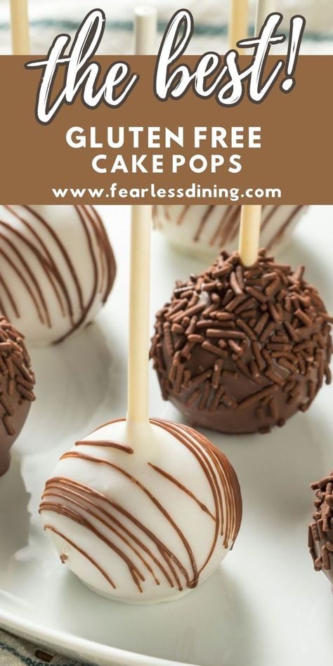 Gf Cake Pops, Gluten Free Cake Pops Recipe, Gluten Free Deserts Easy, Gluten Free Birthday Treats, Gluten Free Cake Mix Recipes, Best Gluten Free Cake, Gf Pastry, Gluten Free Dairy Free Cake, Healthy Cake Pops