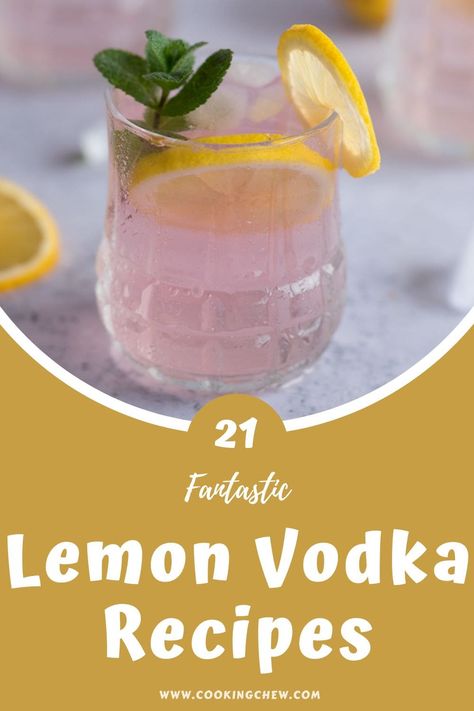 Drinks With Lemon Vodka, Citron Vodka Cocktails, Drinks With Deep Eddy Lemon Vodka, Absolut Citron Drinks Recipe, Vodka Lemon Cocktail, Lemon Vodka Cocktails, Deep Eddy Lemon Vodka Recipes, Lemon Vodka Recipes, Alcoholic Lemonade Drinks