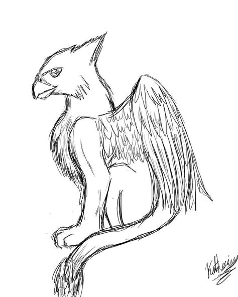 Mythical Creatures <3 by ASTRID5268 on Pinterest | Mythical ... Mythical Creature Drawings Sketches, Fantasy Griffin, Mythical Drawings, Gryphon Tattoo, Mystical Creatures Drawings, Griffin Drawing, Cool Mythical Creatures, Griffin Mythical, Greek Mythical Creatures