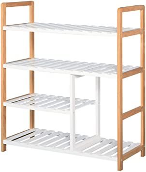 4 Tier Shoe Rack, Wooden Shoe Storage, Slatted Shelves, Wooden Shoe Racks, Shoe Shelves, Large Shelves, Shoe Bench, Storage Stand, Hallway Furniture