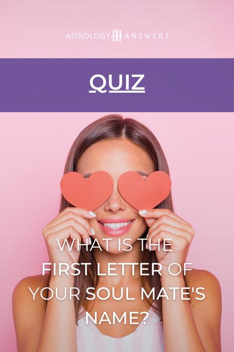 Ever wondered what your soul mate's name starts with? Find out by taking this quiz! 🔠 Soulmates Quiz, Who Is My Soulmate, Soulmate Test, Extrasensory Perception, Soulmate Quiz, Name Astrology, Friendship Test, Playbuzz Quizzes, Love Quiz