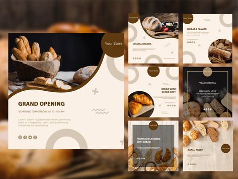 GRAND OPENING / Social Media Templates If you are interested in looking at me for cooperation Email : afriansyahiand@gmail.com Instagram: @go.go.design Grand Opening Social Media Post, Youtube Video Thumbnail, Food Template, Social Media Flyer, Instagram Template Design, Video Thumbnail, Facebook Youtube, Social Media Templates, Web Banner