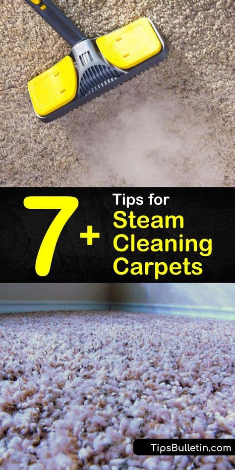 Learn the best tips and recipes for how to steam clean carpet. Treat your carpet fibers to a vacation from dirt and grime, using cleaners like laundry detergent, vinegar, and orange peels. Prep carpeting by vacuuming before the cleaning process and loosen up the fibers. #steam #clean #carpet Homemade Carpet Cleaning Solution, Carpet Steamer, Cleaning Carpets, Carpet Cleaning Recipes, Diy Household Cleaners, Steam Clean Carpet, Clean Carpet, Carpet Cleaning Hacks, Cleaner Recipes