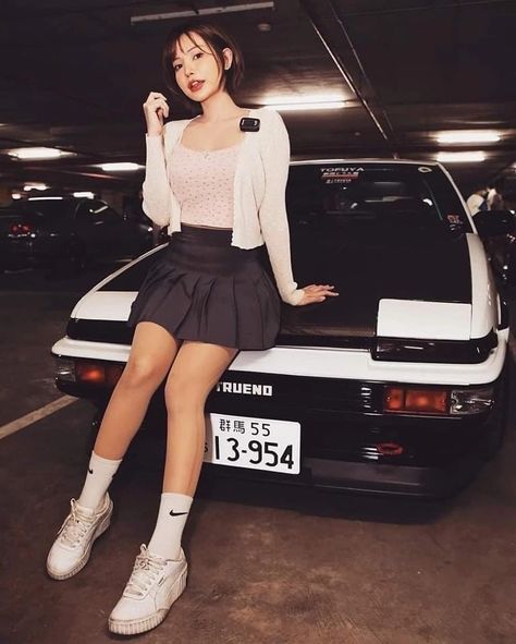 Disney Cars Wallpaper, Jdm Girls, Car Poses, Jdm Wallpaper, Street Racing Cars, Seductive Clothes, Ae86, Japan Cars, Vintage Streetwear