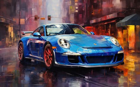 Auto Racing Art, Anime Canvas Painting, Drawing Scenery, Beach Art Painting, Ninja Cats, Cool Car Drawings, Inspiration Painting, Racing Art, Black Background Wallpaper