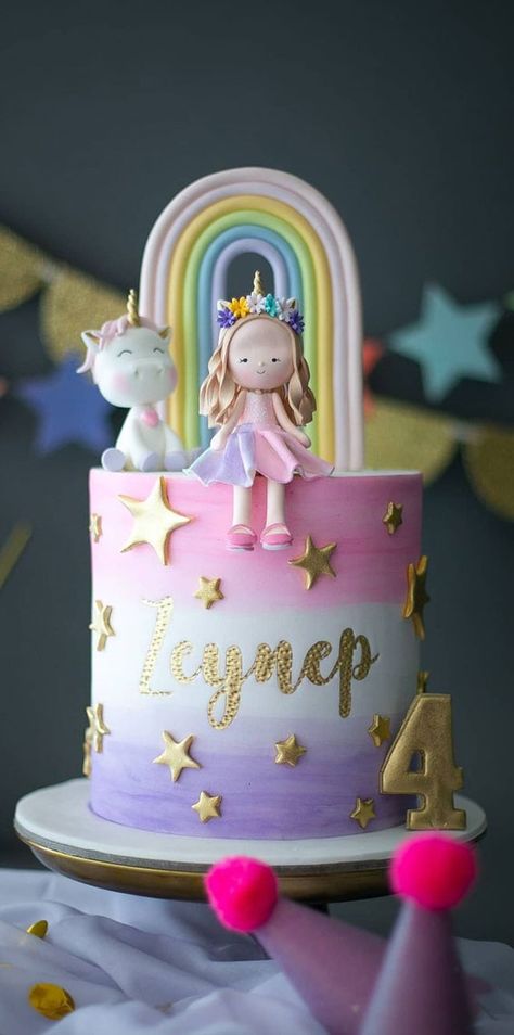 4th birthday cake girl, birthday cake for girl, unicorn and rainbow cake, ombre birthday cake, birthday cake for girls Ombre Unicorn Cake, Cake Ideas For 3 Year Girl, Unicorn Rainbow Cake Birthday, Birthday Cakes For 5 Year Girl, Birthday Ideas For 4 Year Girl, Cake For 4 Year Girl, Birthday Cakes For 4 Year Girl, Cake For 3 Year Girl, Birthday Cake For 6 Year Girl