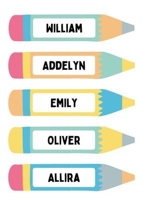 Flash Freebie! Editable Pencil Name Tags BBE Pencil Name Tags, Door Name Tags, Tag Template Free, Classroom Name Tags, Student Name Tags, Desk Name Tags, Second Grade Writing, Name Tag Templates, Tag Templates