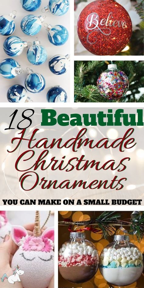 18 Beautiful Handmade Christmas Ornaments You Can Make On a Budget! If you're looking for some beautiful Christmas Ornaments then look no further than these stunning festive DIY baubles I've found for you today... from snowman ornaments the kids can help create to stunning pearl ornaments, you'll find the perfect Christmas decoration for your tree in this list... Click for all the inspo #themummyfront Diy Christmas Bulbs, Diy Baubles, Diy Christmas Baubles, Christmas Ball Ornaments Diy, Diy Christmas Ball, Diy Snowman Ornaments, Beautiful Christmas Ornaments, Clear Plastic Ornaments, Clear Christmas Ornaments