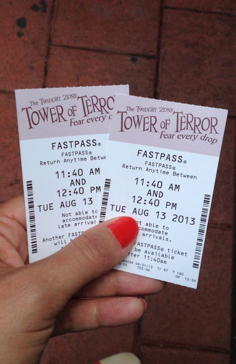 Will Walt Disney World Ever Bring Back Paper Fast Passes? Disney Questions, Disney Fast Pass, Fast Pass, Sleeve Ideas, Tower Of Terror, Future Ideas, Disney Dining, Planner Ideas, Old Paper