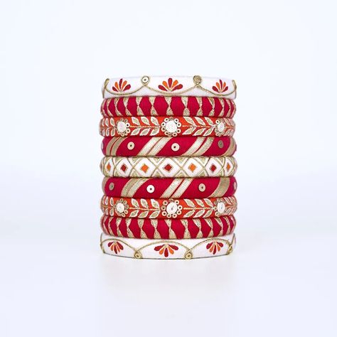 Calling on all brides for 2024/2025- want something unique to create everlasting memories on your special day? You have a vast range of gorgeous handmade bangles to choose from, OR go one step further and custom design your bespoke set with us @thebangle_boutique Fabric Bangles, Silk Thread Bangles Design, Thread Bangles Design, Fairy House Crafts, Unique Bangle, Fashionable Saree Blouse Designs, Flower Decorations Diy, Silk Thread Bangles, Something Unique