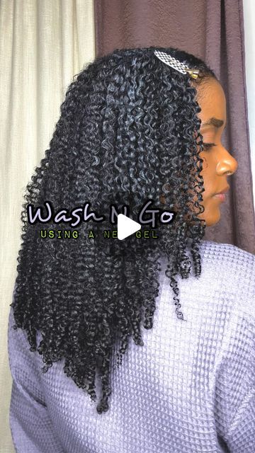 Rosie | Natural Hair Blogger on Instagram: "Happy #selfcaresunday Queens!💗I hope you’re doing very well and are taking the time to practice some form of self-care today. Who’s washing their hair today? 👀 . Here’s a look at my recent wash n go using the new Tropical Osais gel from Miche Beauty. The gel has a great hold and it paired so well with my favorite leave in conditioner and cream. The first step to a really good wash and go is to make sure that you are starting off on clean washed hair. I have low porosity hair so I love to apply my products on soaking wet hair. The products just absorb better into my strands. To do my wash n gos, I apply a leave in, a cream, a gel and then a small amount of oil to each section to seal in all the moisture. I also work in small sections when doing Side Part Wash And Go, Wash And Go Updo Hairstyles, How To Do A Wash And Go On Natural Hair, The Wet Look Natural Hair, Wash N Go Hairstyles 4c Hair, Wash And Go Products, Wash N Go Hairstyles, Wash And Go Natural Hair Type 4, 4c Wash And Go