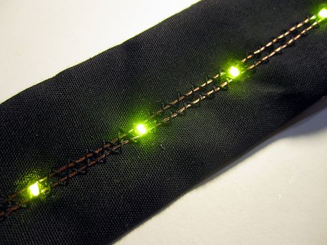 Experimental Textiles, Fat Dissolving Injections, Led Jewelry, Electronics Project, Conductive Thread, Clo 3d, Smart Textiles, E Textiles, Wearable Electronics